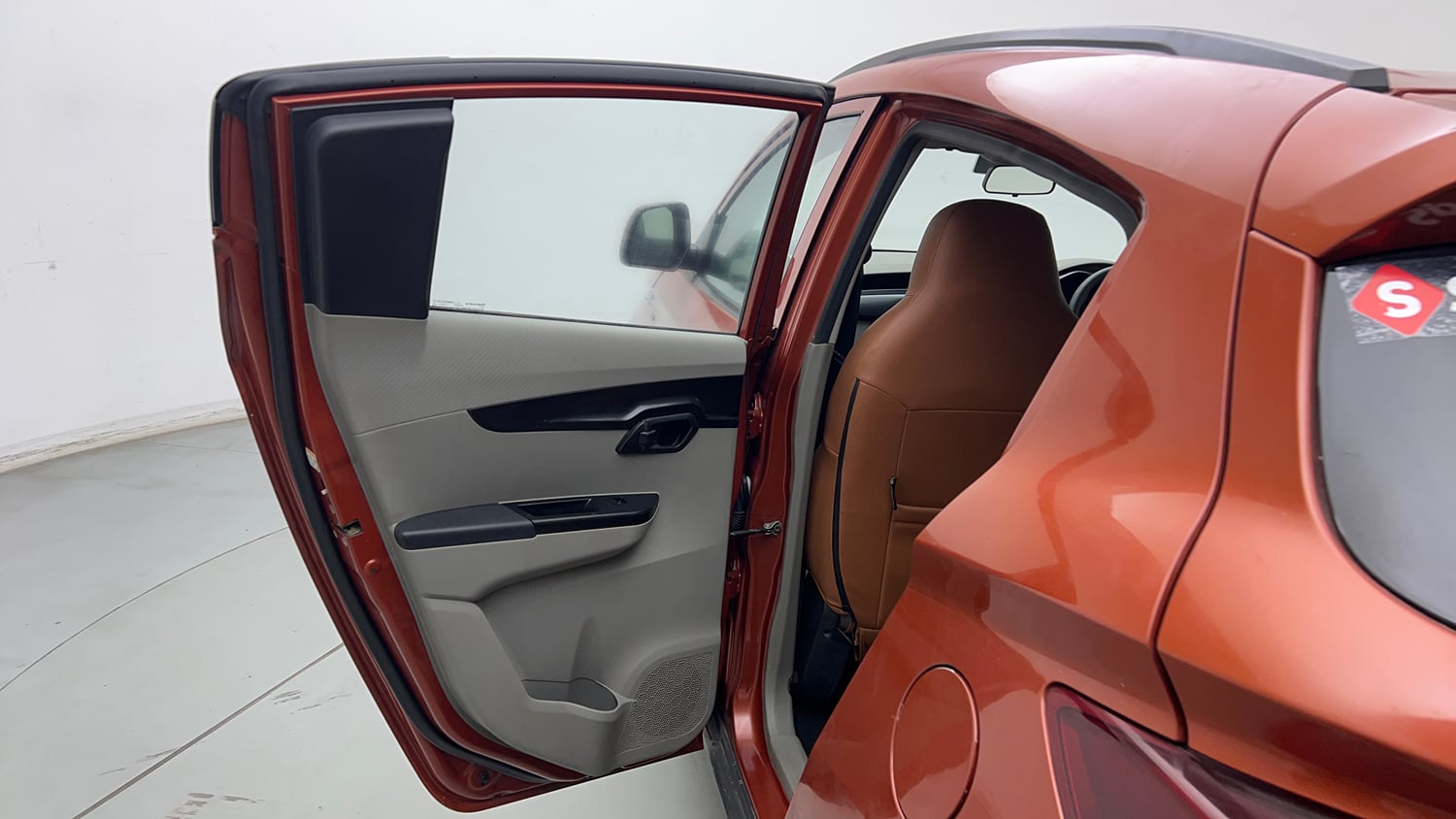 Used 2017 Mahindra KUV100 K4 6 STR Petrol Manual interior LEFT REAR DOOR OPEN VIEW