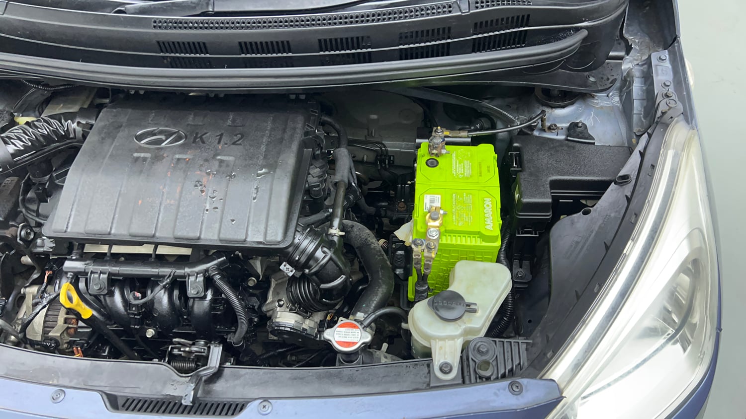 Used 2017 Hyundai Grand i10 Magna 1.2 Kappa VTVT Petrol Manual engine ENGINE LEFT SIDE VIEW