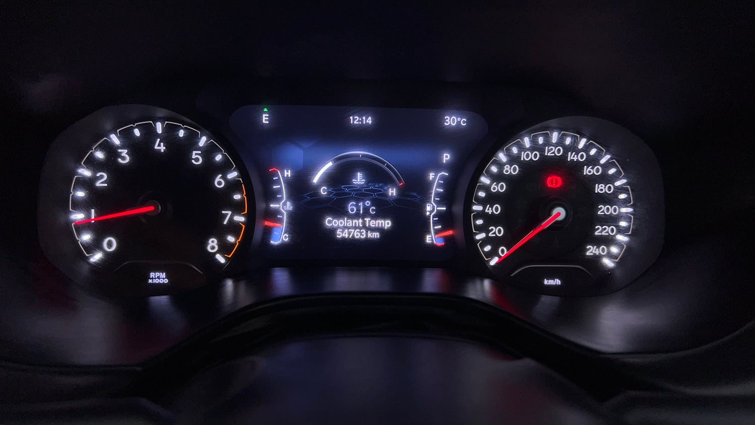 Used 2022 Jeep Compass 5th Anniversary Edition 1.4 Petrol DCT Petrol Automatic interior CLUSTERMETER VIEW