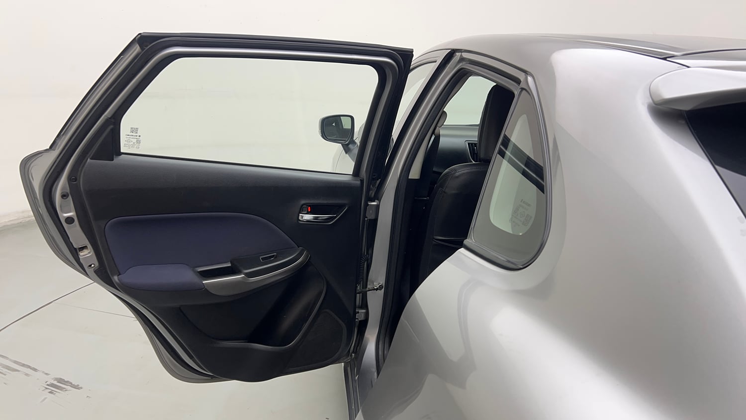 Used 2019 Maruti Suzuki Baleno Delta Petrol Manual interior LEFT REAR DOOR OPEN VIEW