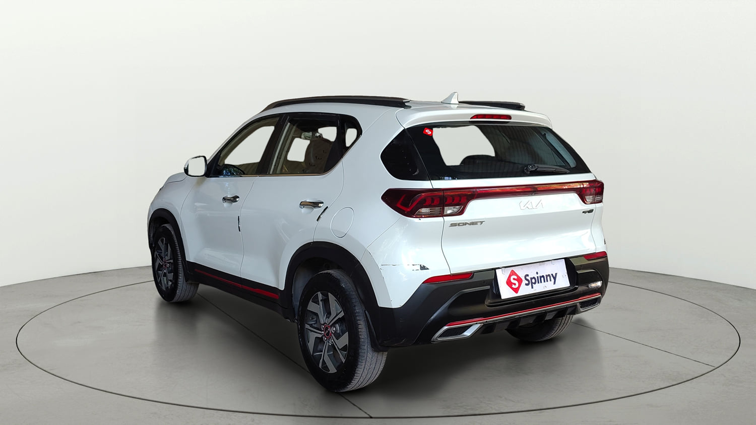 Used 2021 Kia Sonet GTX Plus 1.5 AT Diesel Automatic exterior LEFT REAR CORNER VIEW