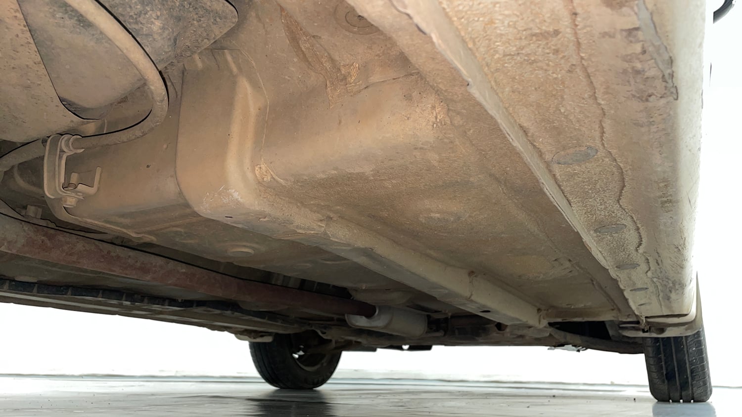 Used 2013 Hyundai Grand i10 Sportz 1.2 Kappa VTVT Petrol Manual extra REAR RIGHT UNDERBODY VIEW