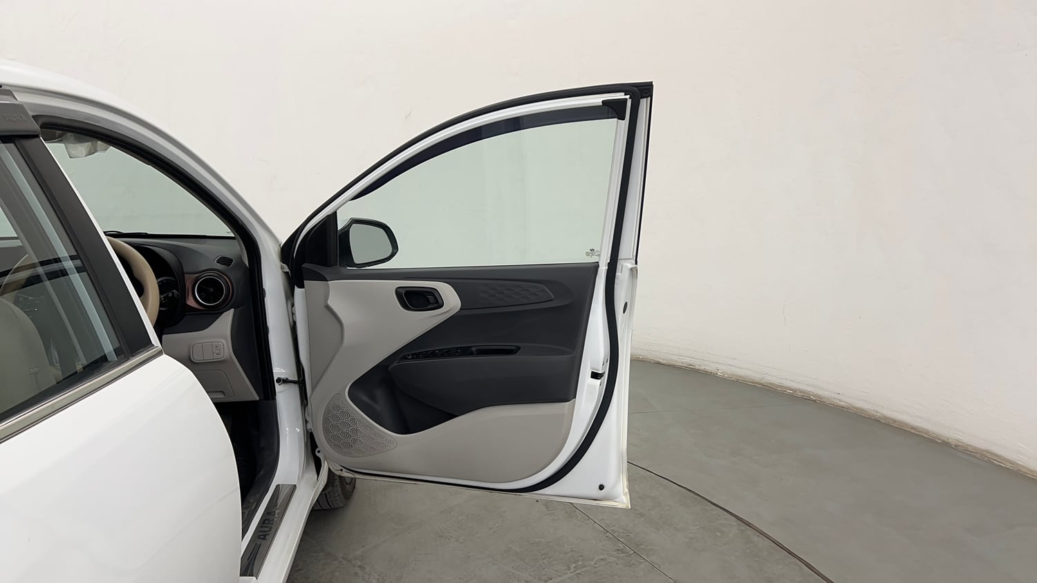 Used 2022 Hyundai Aura S 1.2 AMT Petrol Petrol Automatic interior RIGHT FRONT DOOR OPEN VIEW