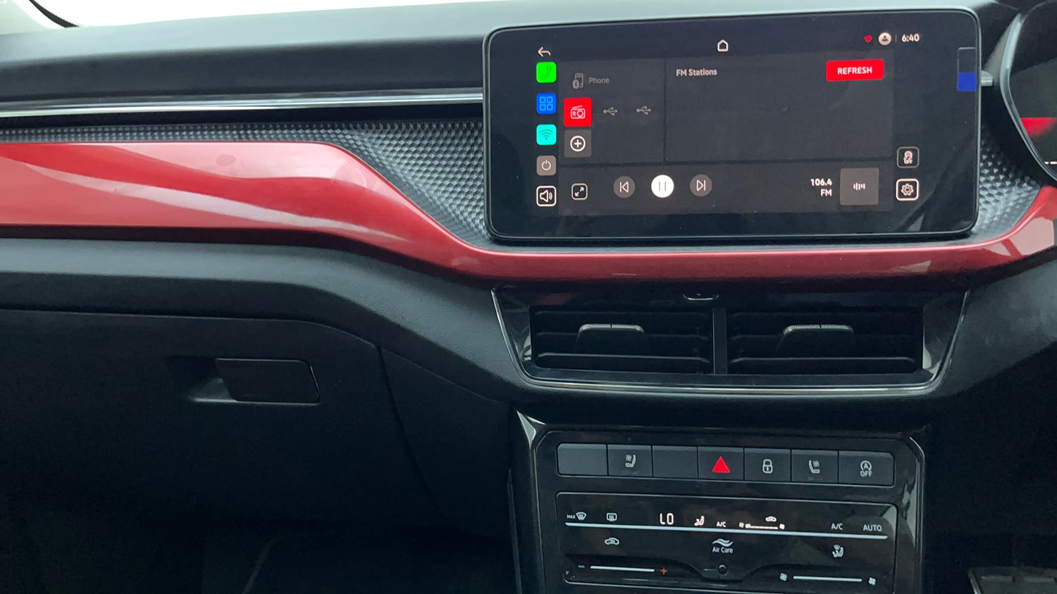 Used 2025 Skoda Kushaq Monte Carlo 1.0L TSI AT Petrol Automatic interior MUSIC SYSTEM & AC CONTROL VIEW