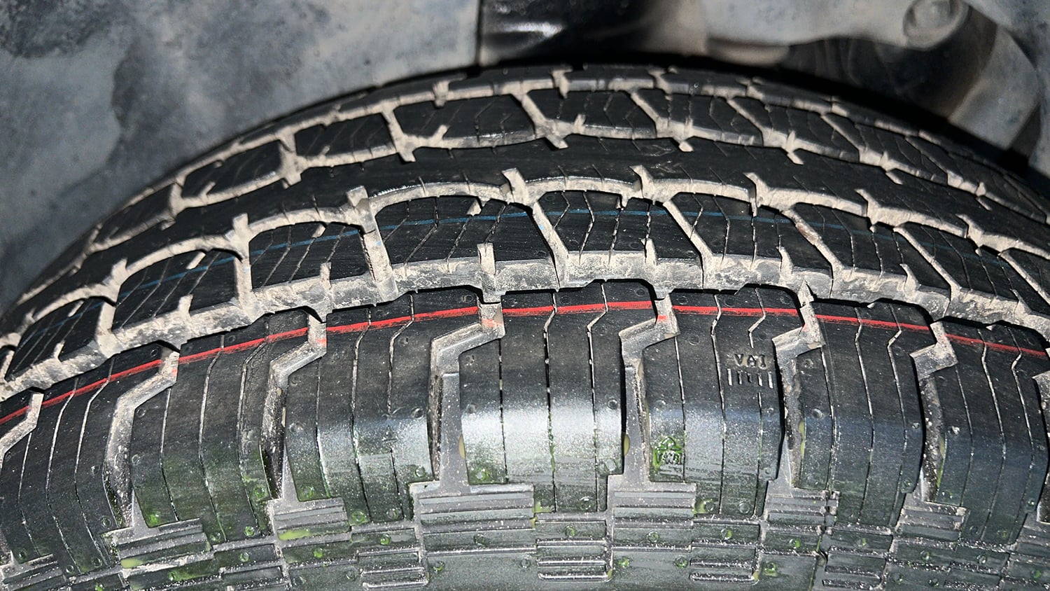 Used 2021 Tata Harrier XT Plus Dark Edition Diesel Manual tyres RIGHT REAR TYRE TREAD VIEW