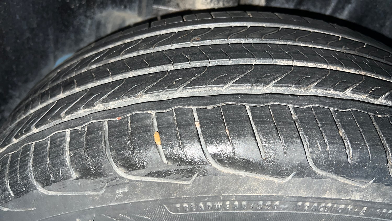 Used 2023 Maruti Suzuki Fronx Delta Plus 1.2L MT Petrol Manual tyres RIGHT REAR TYRE TREAD VIEW