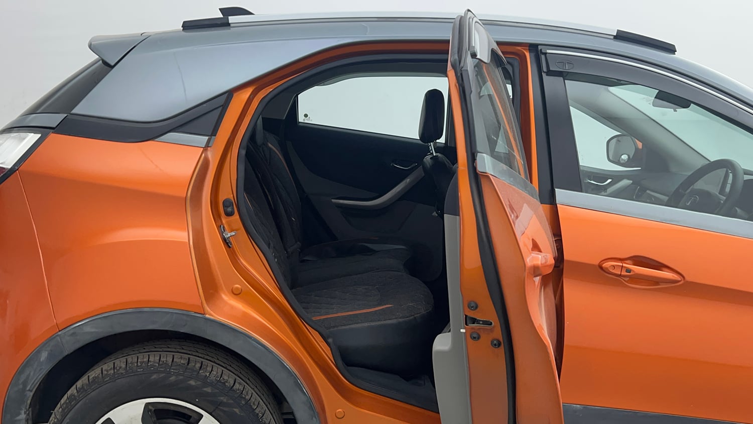 Used 2019 Tata Nexon XZA Plus Petrol Dual Tone Petrol Automatic interior RIGHT SIDE REAR DOOR CABIN VIEW