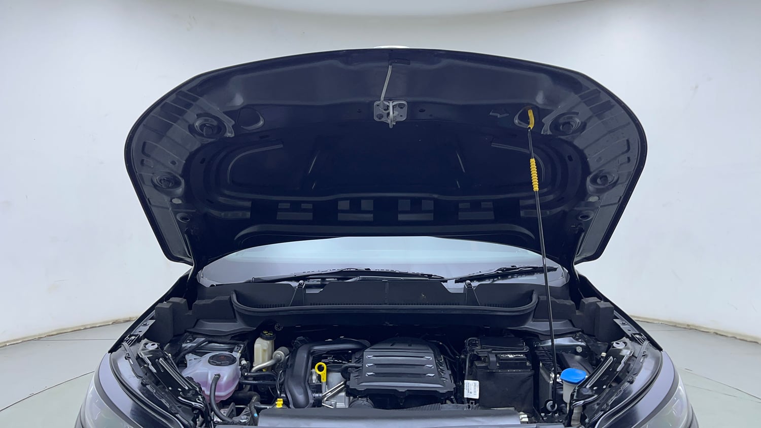 Used 2025 Skoda Kushaq Monte Carlo 1.0L TSI AT Petrol Automatic engine ENGINE & BONNET OPEN FRONT VIEW