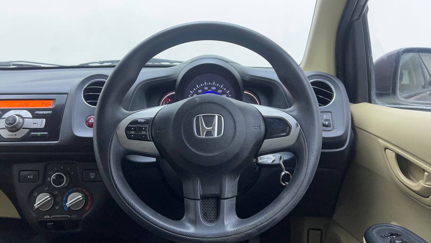 Used 2016 Honda Brio S MT Petrol Manual interior STEERING VIEW