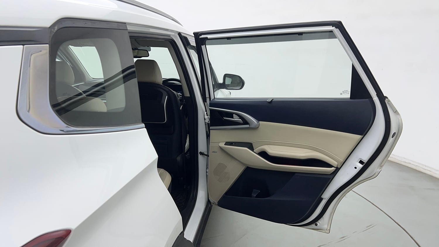 Used 2022 Kia Carens Luxury Plus 1.4 Petrol 7 STR Petrol Manual interior RIGHT REAR DOOR OPEN VIEW