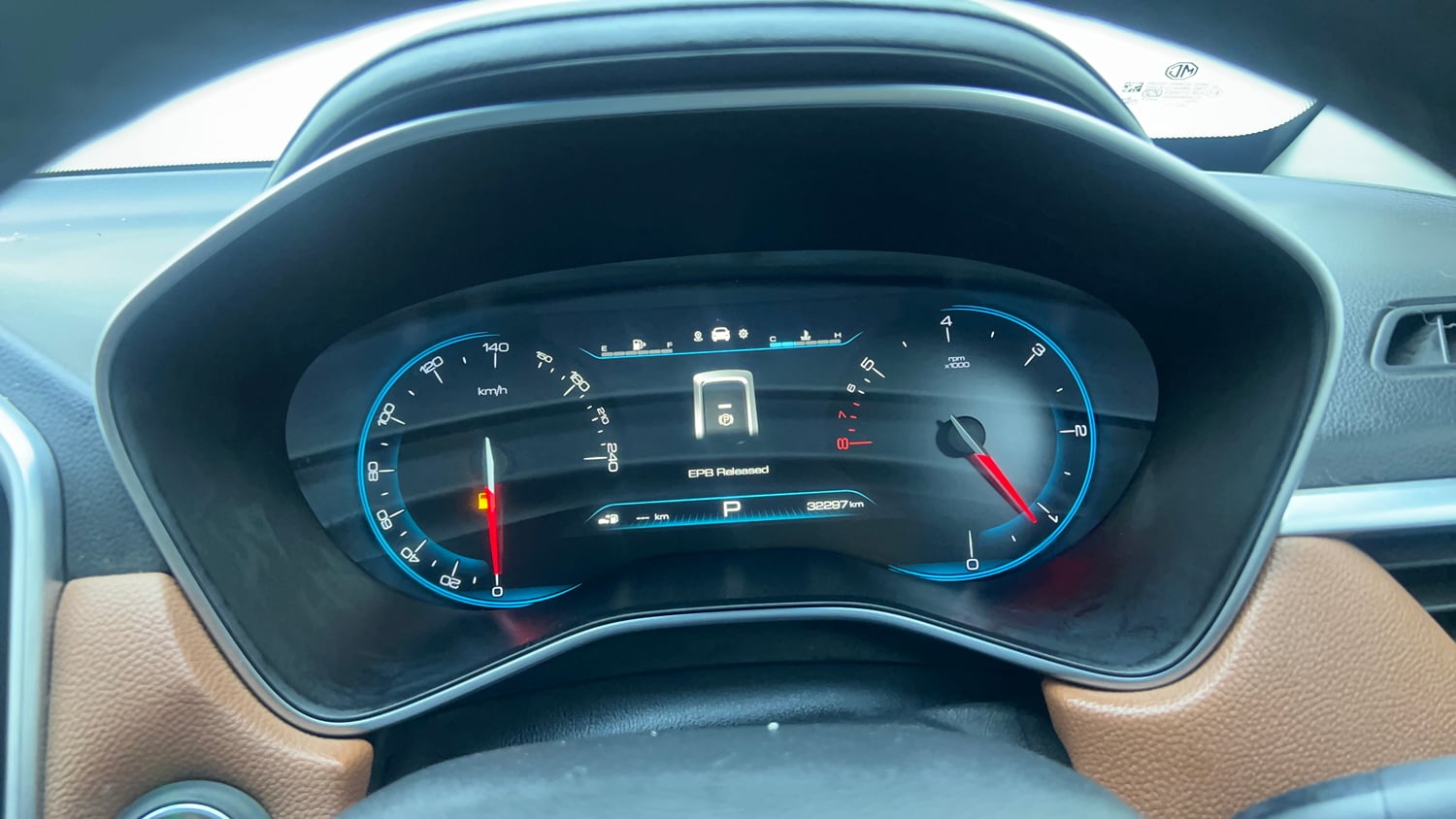 Used 2021 MG Motors Hector Plus Sharp 1.5 Petrol Turbo CVT 6-STR Petrol Automatic interior CLUSTERMETER VIEW
