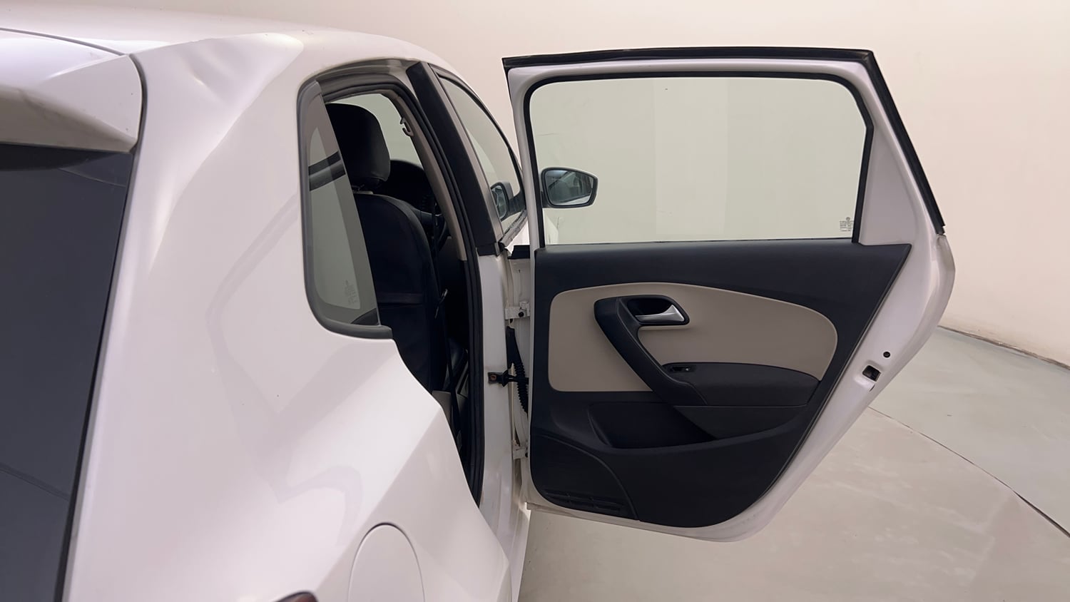 Used 2013 Volkswagen Polo Highline1.2L (P) Petrol Manual interior RIGHT REAR DOOR OPEN VIEW