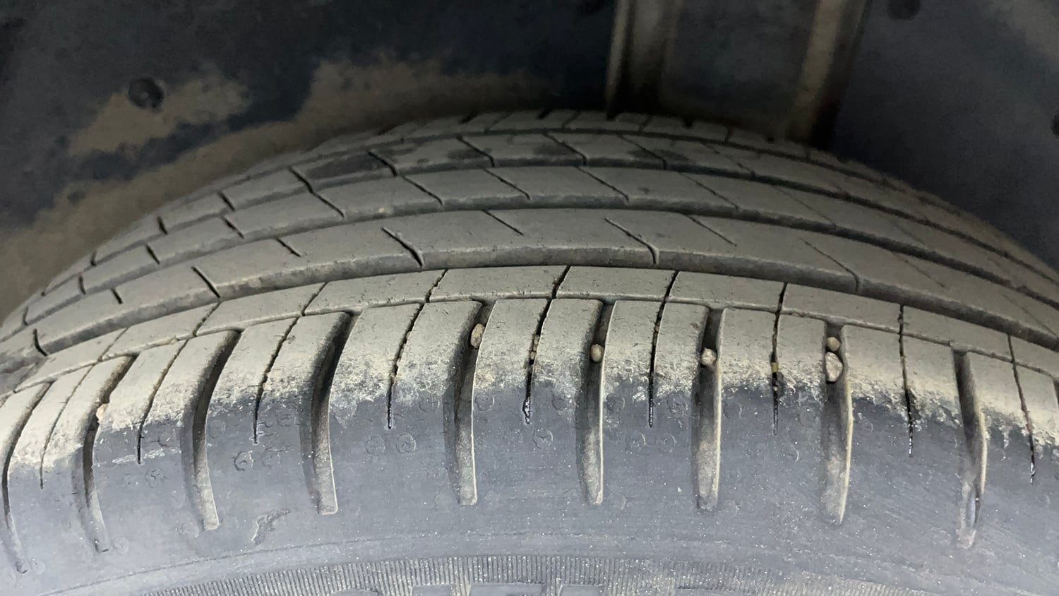 Used 2023 MG Motors Hector Sharp 1.5 Petrol CVT Petrol Automatic tyres LEFT REAR TYRE TREAD VIEW