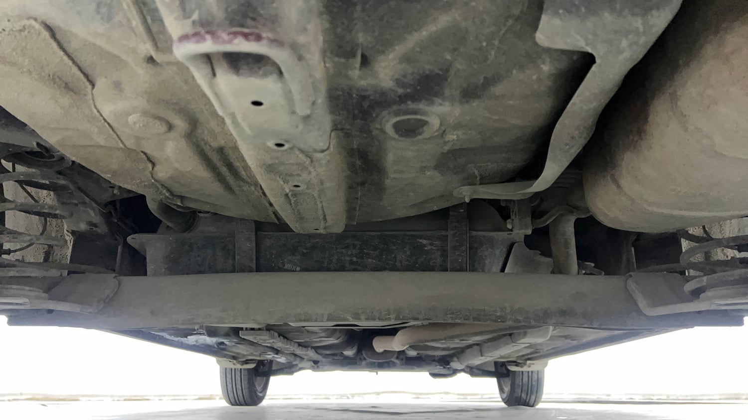 Used 2015 Hyundai Grand i10 Asta 1.2 Kappa VTVT Petrol Manual extra REAR UNDERBODY VIEW (TAKEN FROM REAR)