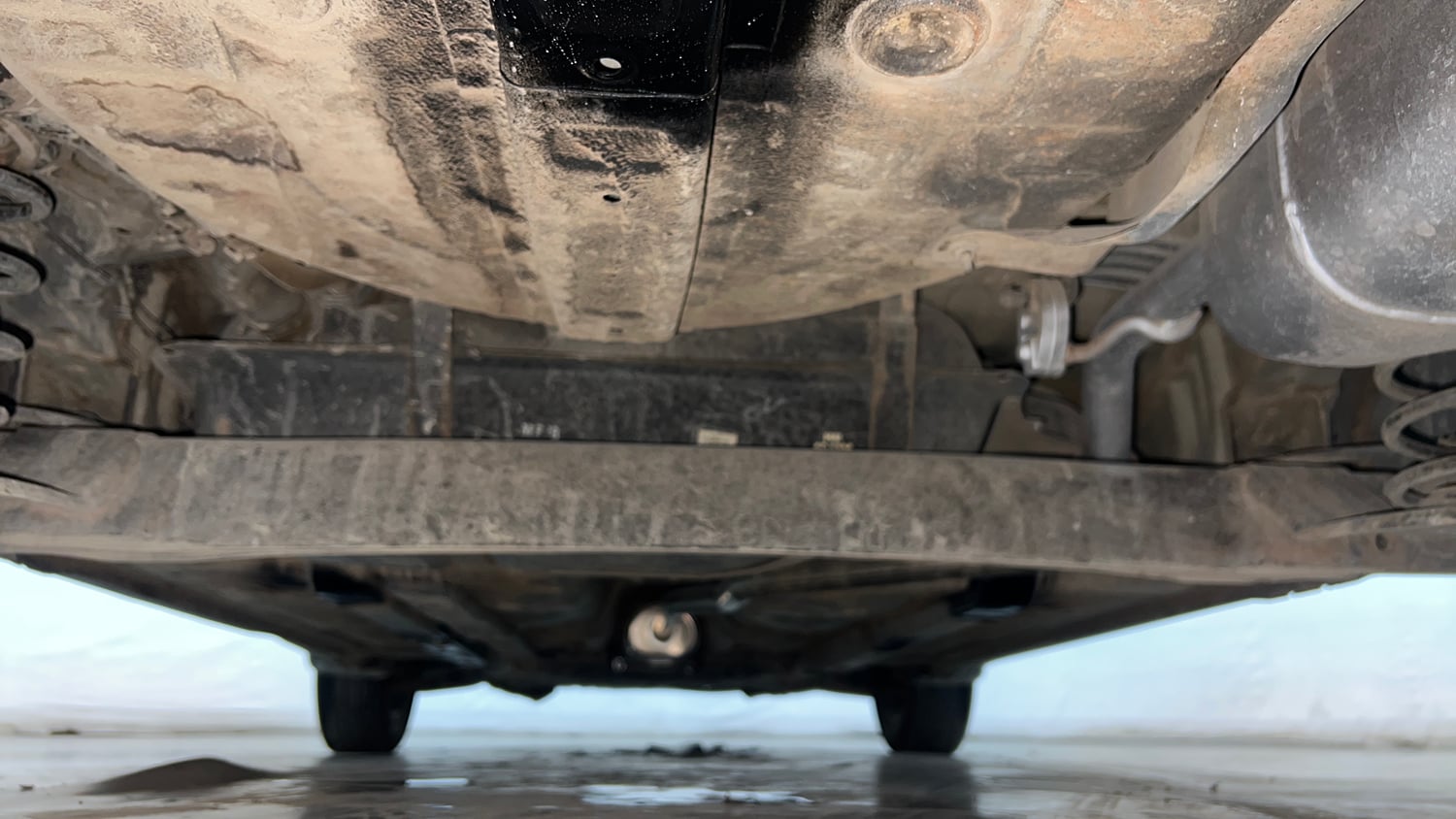 Used 2017 Hyundai Grand i10 Sportz (O) AT 1.2 Kappa VTVT Petrol Automatic extra REAR UNDERBODY VIEW (TAKEN FROM REAR)