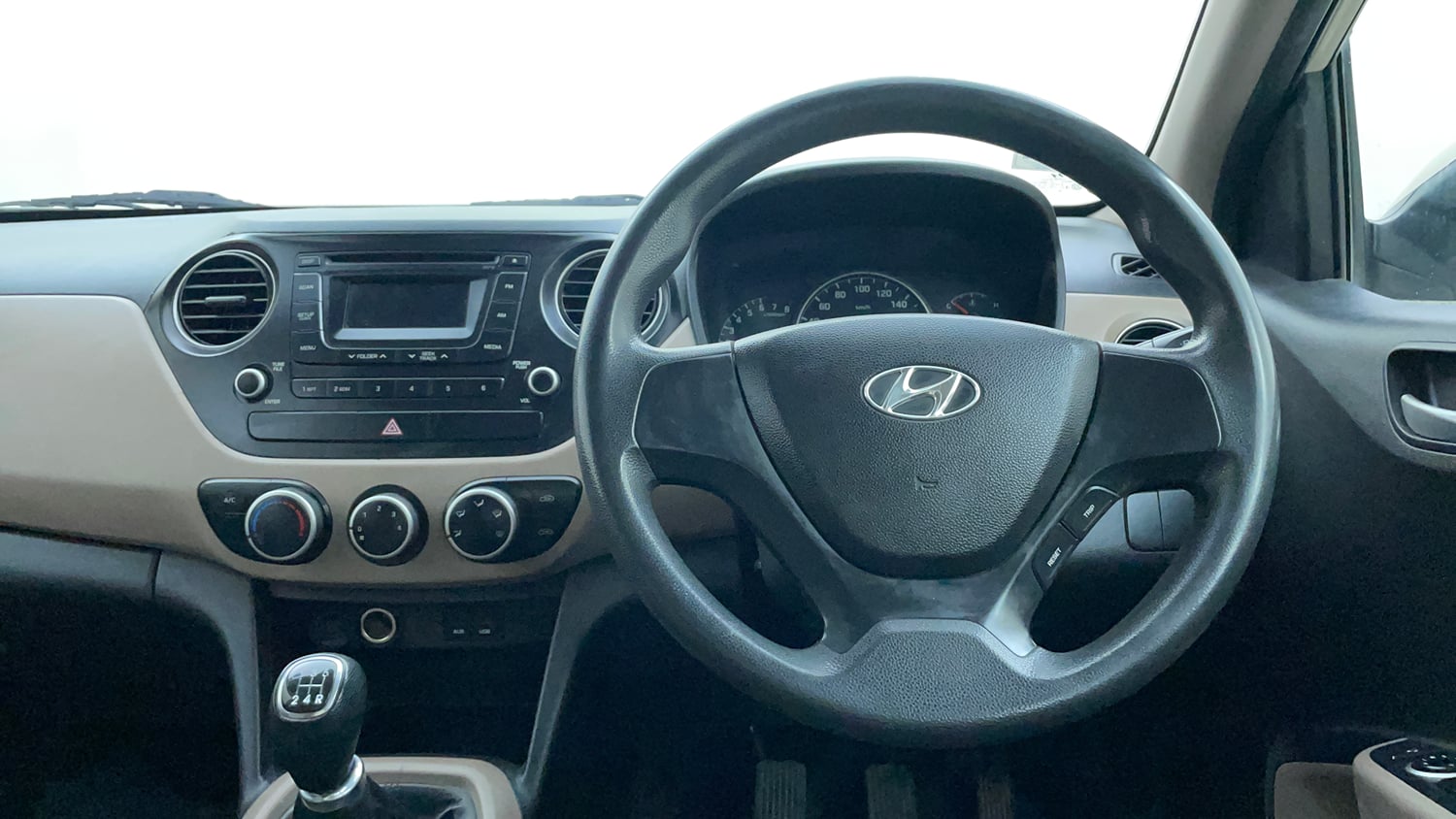 Used 2013 Hyundai Grand i10 Sportz 1.2 Kappa VTVT Petrol Manual interior STEERING VIEW