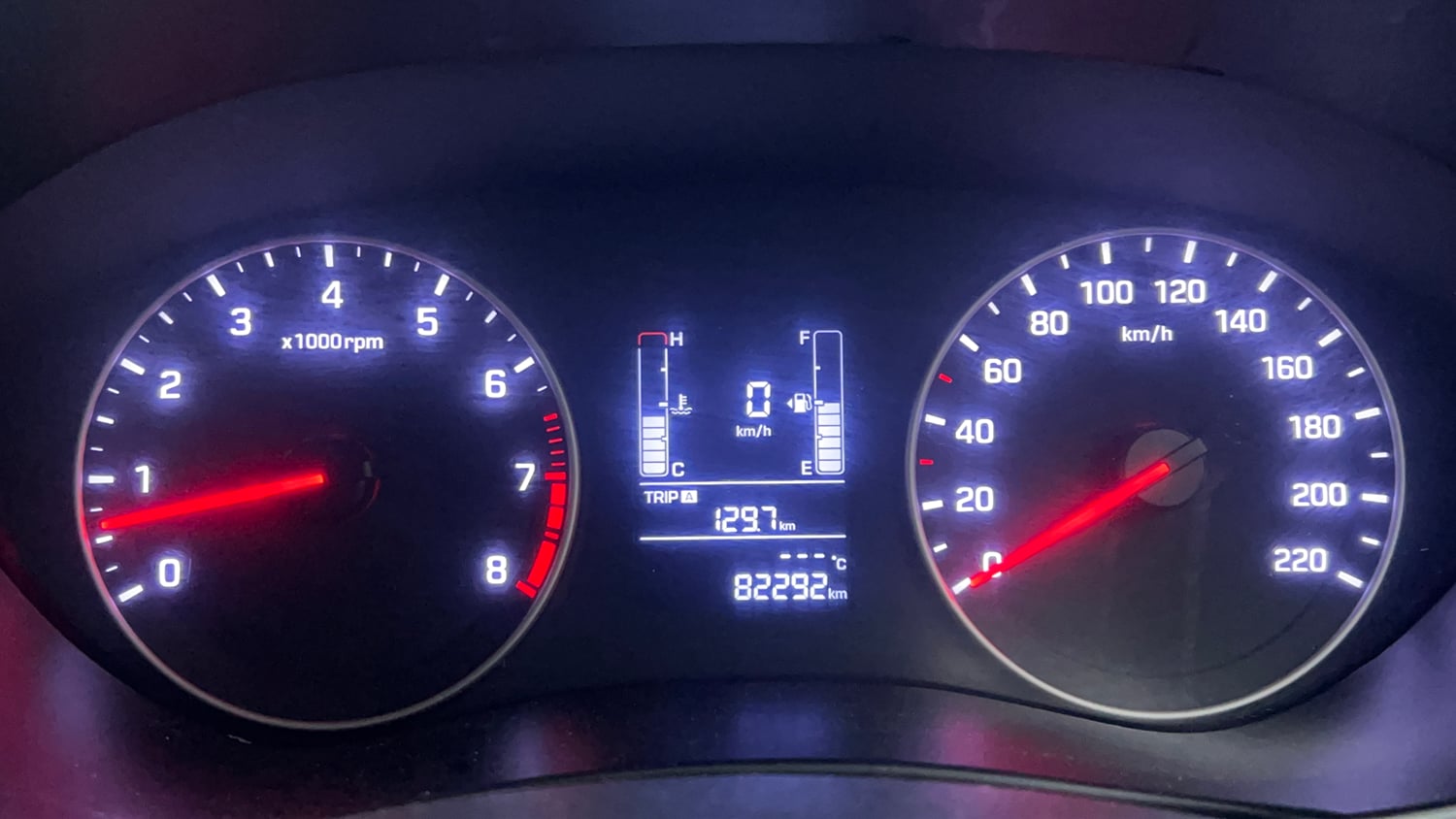 Used 2019 Hyundai Elite i20 Sportz Plus 1.2 Dual Tone Petrol Manual interior CLUSTERMETER VIEW