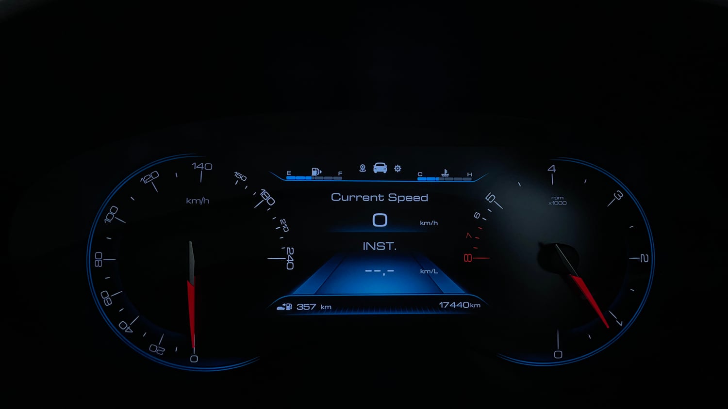 Used 2024 MG Motors Hector Sharp 2.0 Diesel Turbo MT Diesel Manual interior CLUSTERMETER VIEW