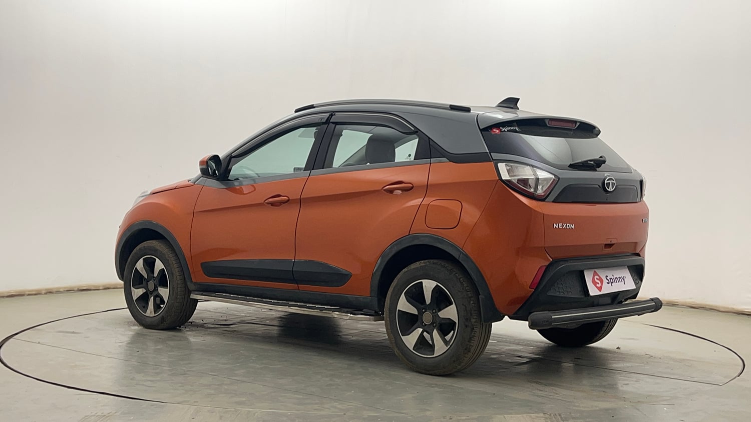 Used 2019 Tata Nexon XZA Plus Petrol Dual Tone Petrol Automatic exterior LEFT REAR CORNER VIEW
