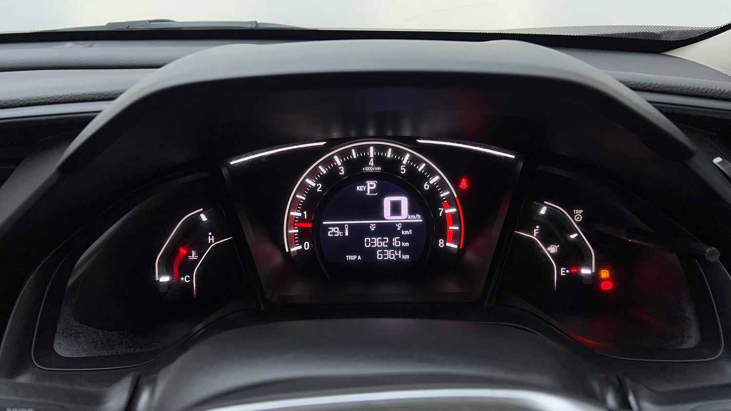 Used 2019 Honda Civic V CVT Petrol Petrol Automatic interior CLUSTERMETER VIEW