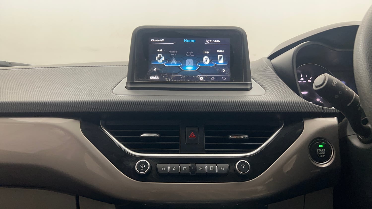 Used 2019 Tata Nexon XZA Plus Petrol Dual Tone Petrol Automatic interior MUSIC SYSTEM & AC CONTROL VIEW