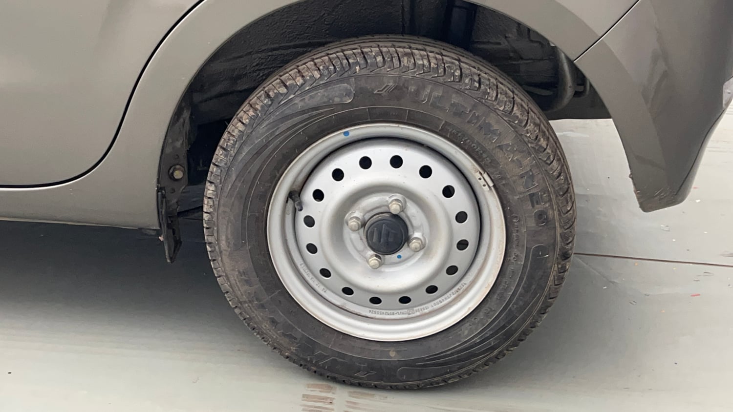 Used 2025 Maruti Suzuki Wagon R LXI 1.0 Petrol Manual tyres LEFT REAR TYRE RIM VIEW