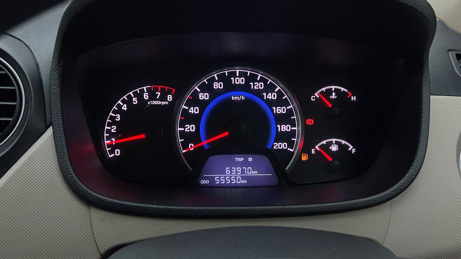 Used 2018 Hyundai Grand i10 Sportz 1.2 Kappa VTVT Petrol Manual interior CLUSTERMETER VIEW