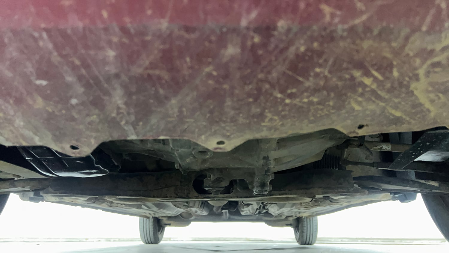 Used 2016 Datsun GO T Petrol Manual extra FRONT LEFT UNDERBODY VIEW
