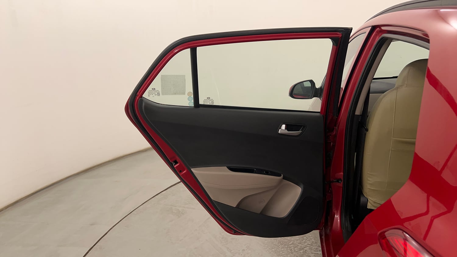 Used 2018 Hyundai Grand i10 Asta 1.2 Kappa VTVT Petrol Manual interior LEFT REAR DOOR OPEN VIEW