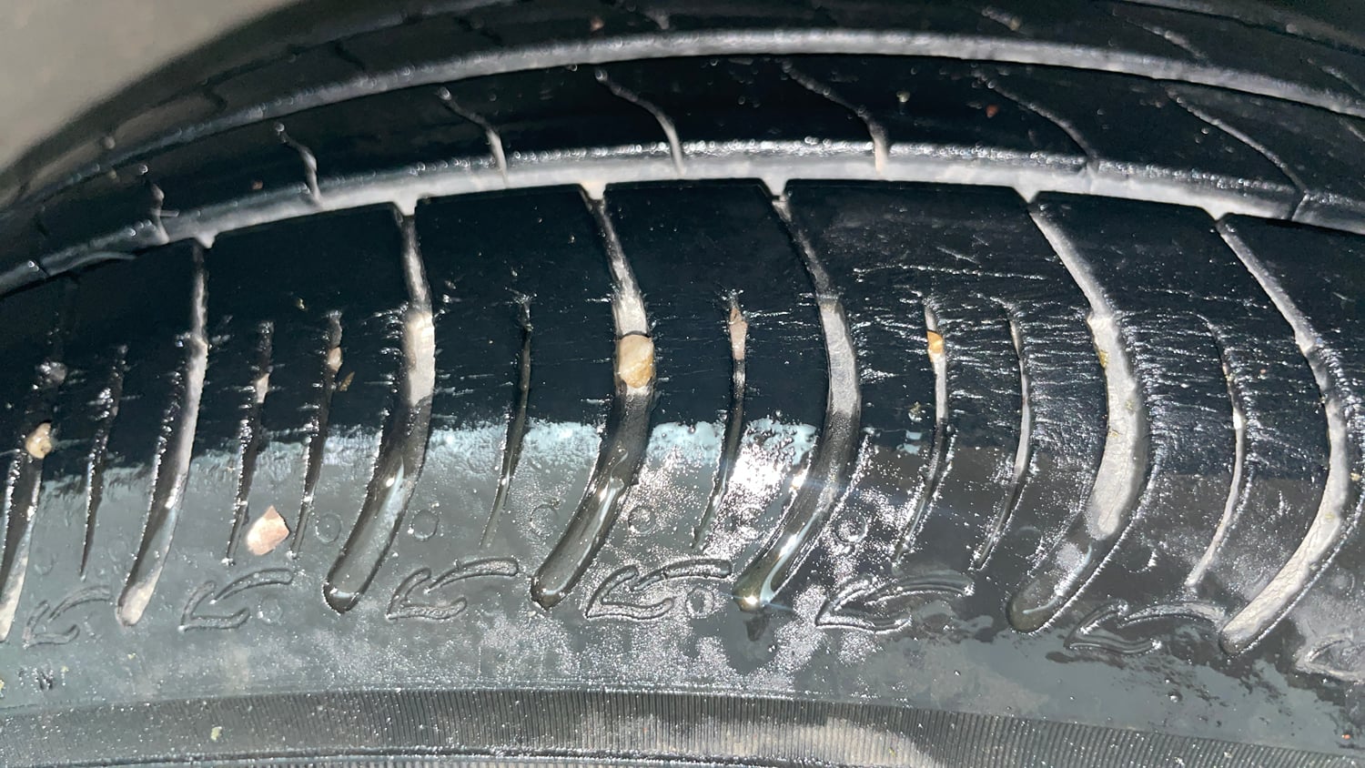 Used 2014 Hyundai Xcent S 1.2 (O) Petrol Manual tyres RIGHT FRONT TYRE TREAD VIEW