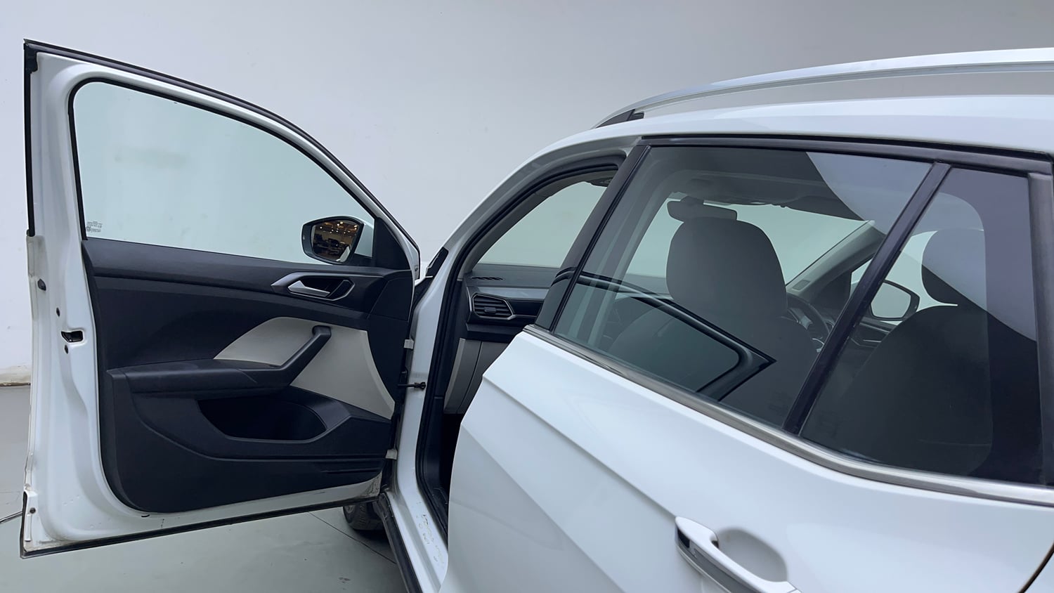 Used 2022 Volkswagen Taigun Topline 1.0 TSI AT Petrol Automatic interior LEFT FRONT DOOR OPEN VIEW