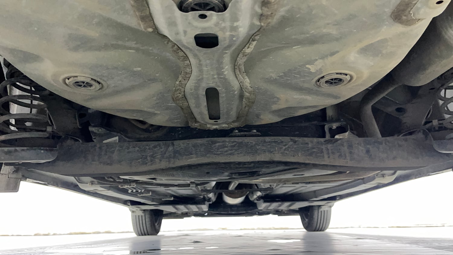 Used 2024 Maruti Suzuki Baleno Delta MT Petrol Manual extra REAR UNDERBODY VIEW (TAKEN FROM REAR)
