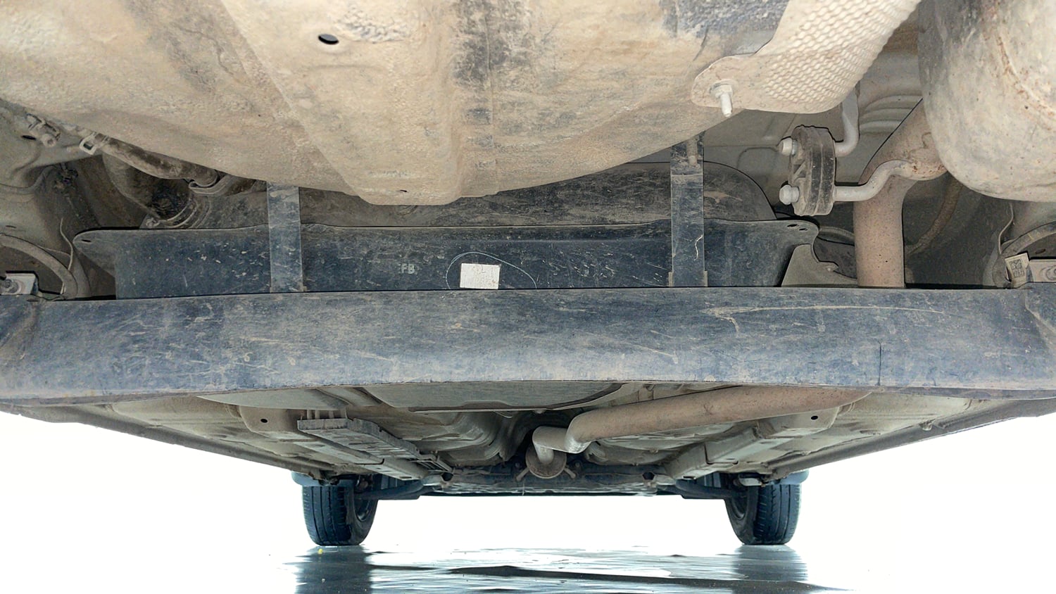Used 2023 Hyundai Grand i10 Nios Magna 1.2 Kappa VTVT Petrol Manual extra REAR UNDERBODY VIEW (TAKEN FROM REAR)