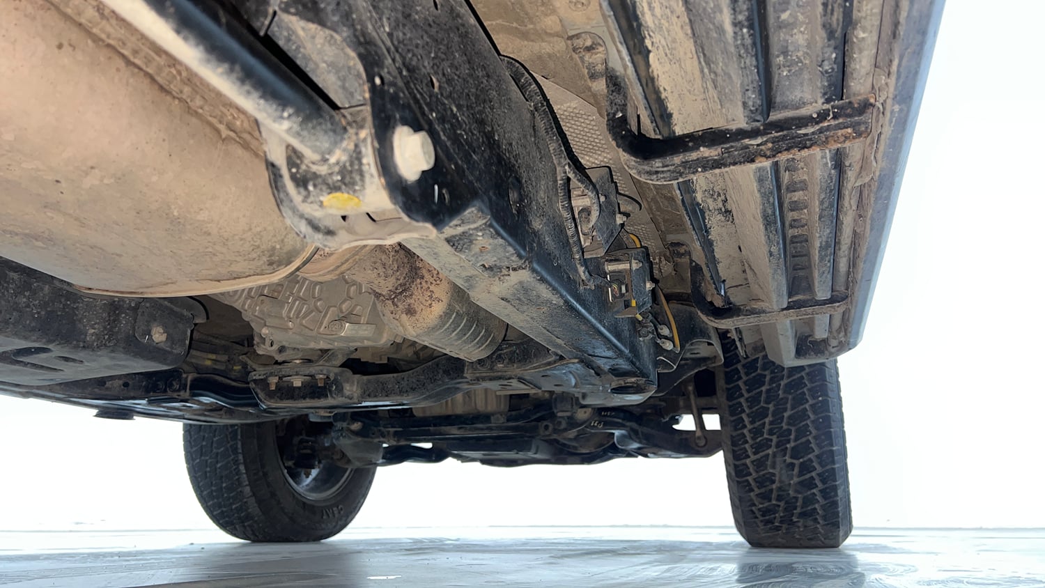 Used 2024 Mahindra Thar LX Hard Top Diesel MT 4WD Diesel Manual extra REAR RIGHT UNDERBODY VIEW