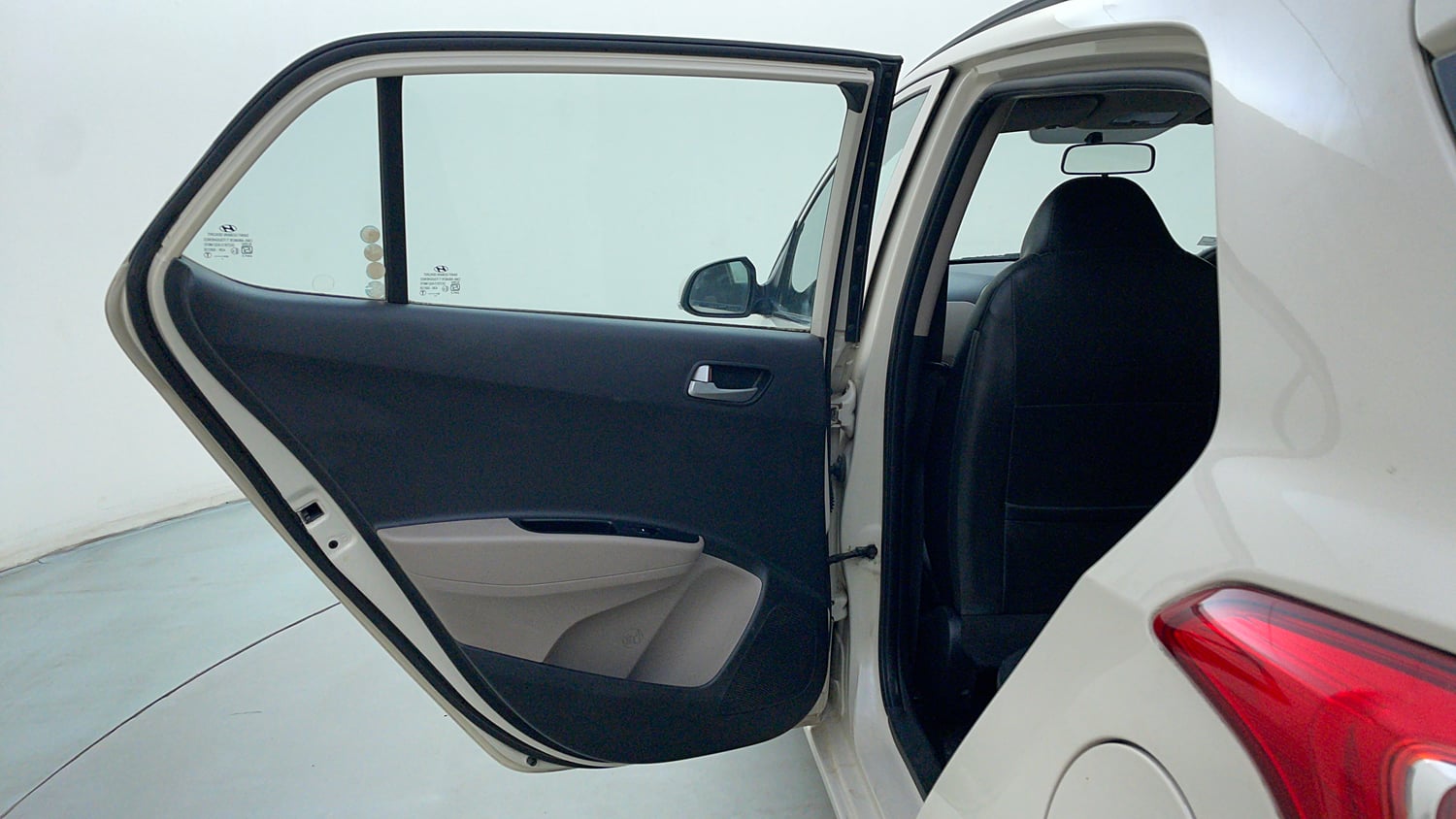 Used 2013 Hyundai Grand i10 Sportz 1.2 Kappa VTVT Petrol Manual interior LEFT REAR DOOR OPEN VIEW