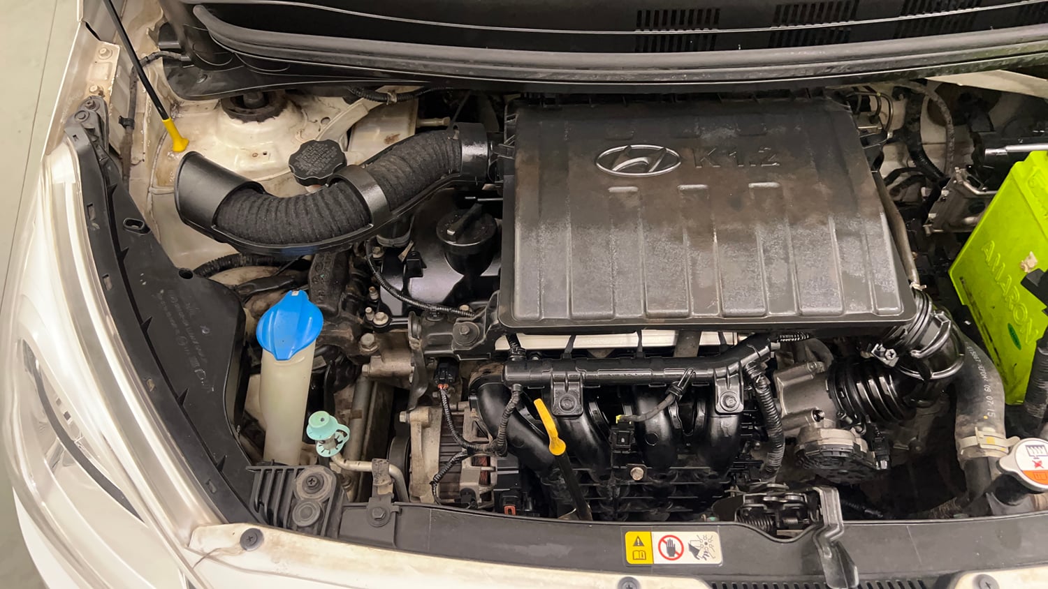 Used 2015 Hyundai Grand i10 Asta 1.2 Kappa VTVT Petrol Manual engine ENGINE RIGHT SIDE VIEW