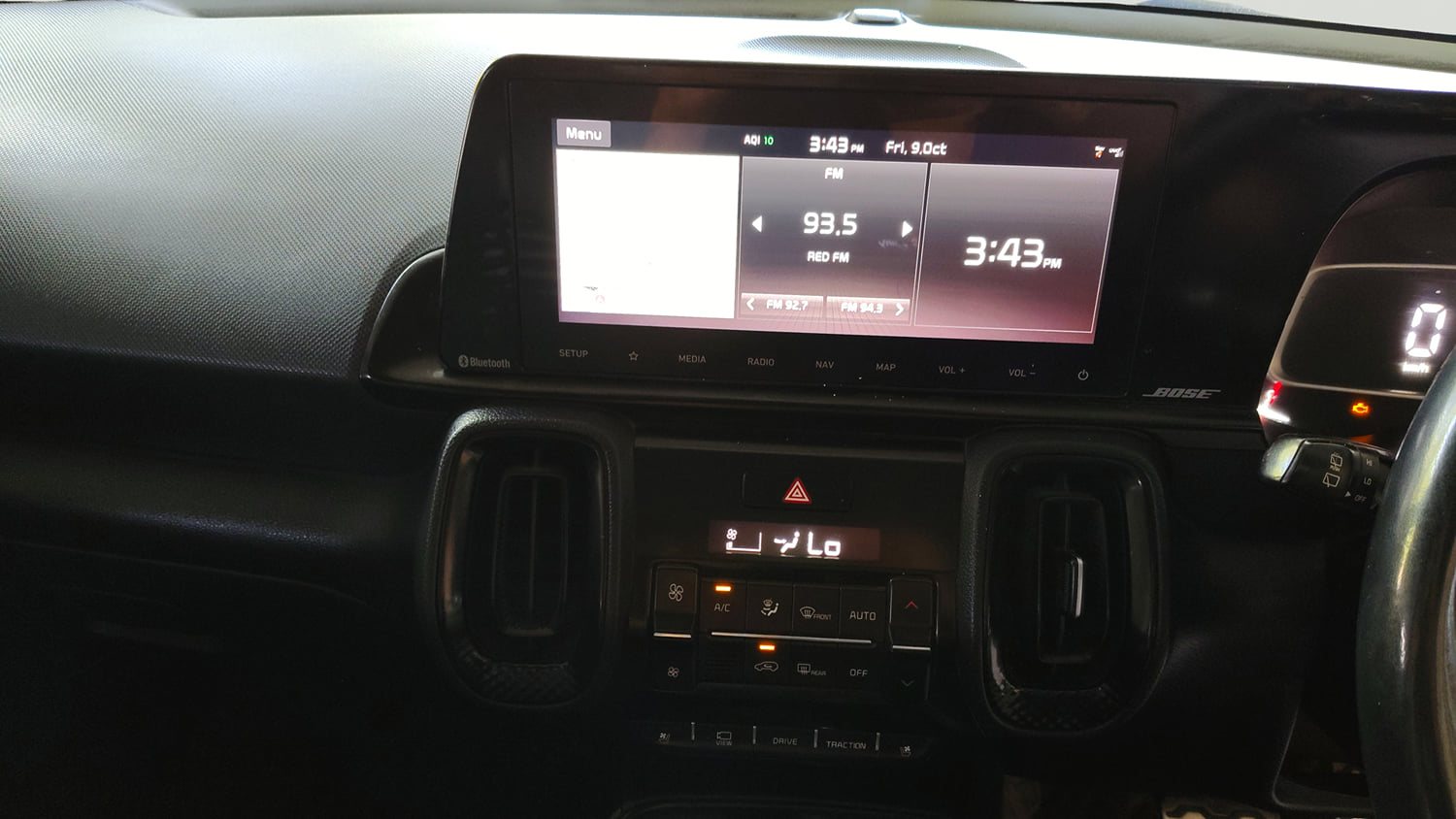 Used 2021 Kia Sonet GTX Plus 1.5 AT Diesel Automatic interior MUSIC SYSTEM & AC CONTROL VIEW