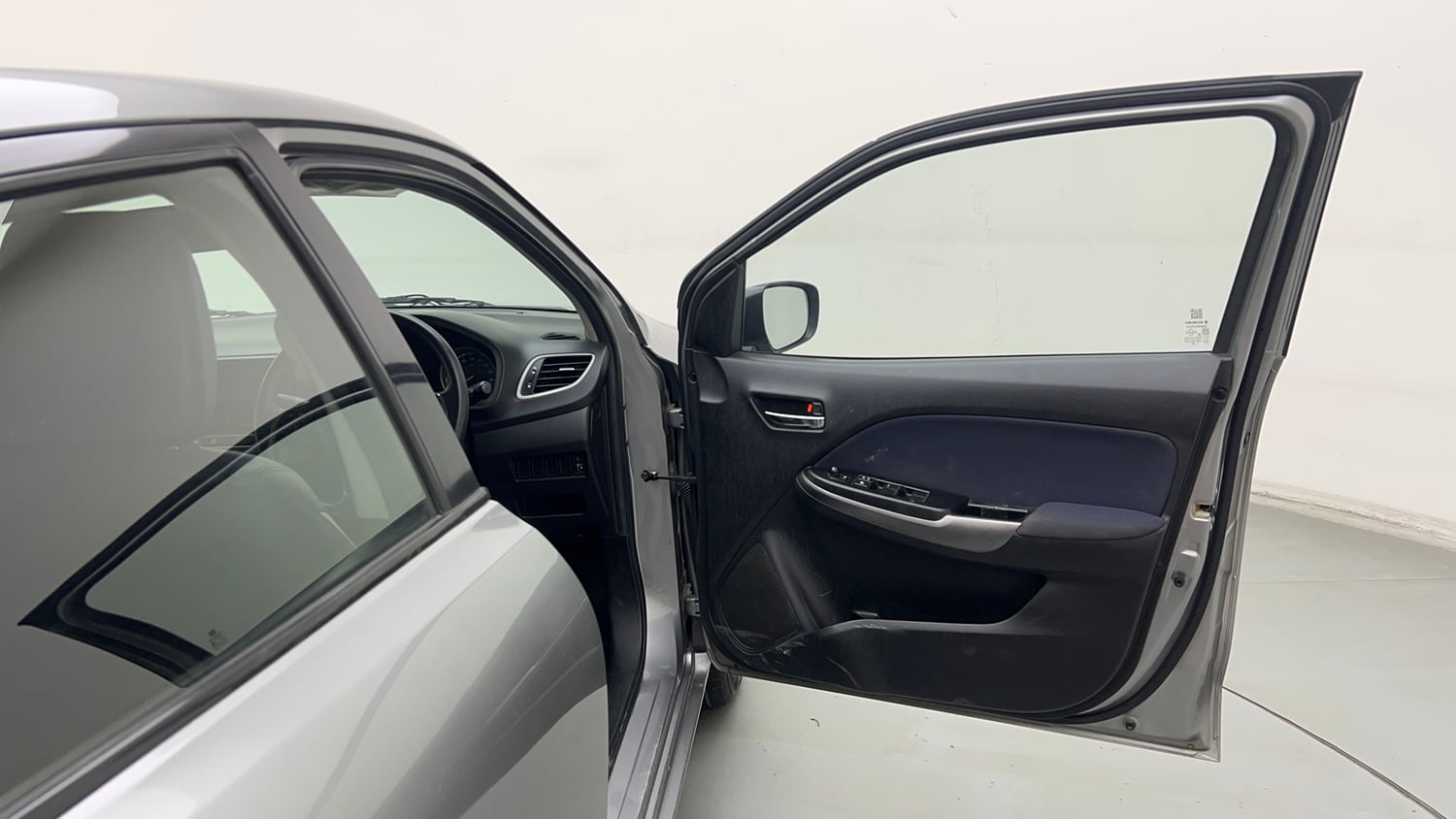 Used 2019 Maruti Suzuki Baleno Delta Petrol Manual interior RIGHT FRONT DOOR OPEN VIEW