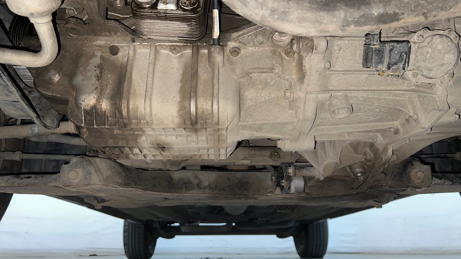 Used 2017 Ford EcoSport Titanium 1.5L Ti-VCT AT Petrol Automatic extra FRONT LEFT UNDERBODY VIEW
