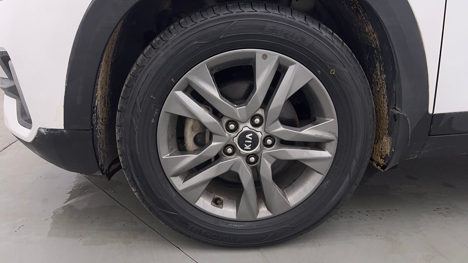 Used 2020 Kia Seltos HTX Plus 1.5 Diesel Diesel Manual tyres LEFT FRONT TYRE RIM VIEW
