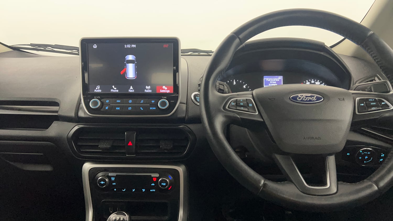 Used 2018 Ford EcoSport Titanium 1.5L TDCi Diesel Manual interior MUSIC SYSTEM & AC CONTROL VIEW