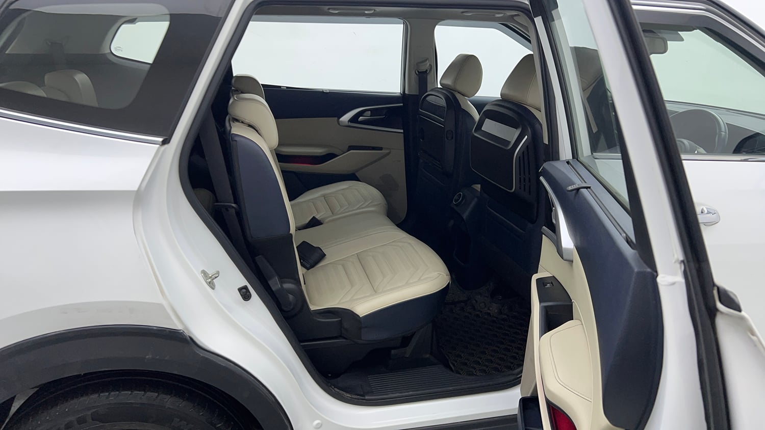 Used 2022 Kia Carens Luxury Plus 1.4 Petrol 7 STR Petrol Manual interior RIGHT SIDE REAR DOOR CABIN VIEW