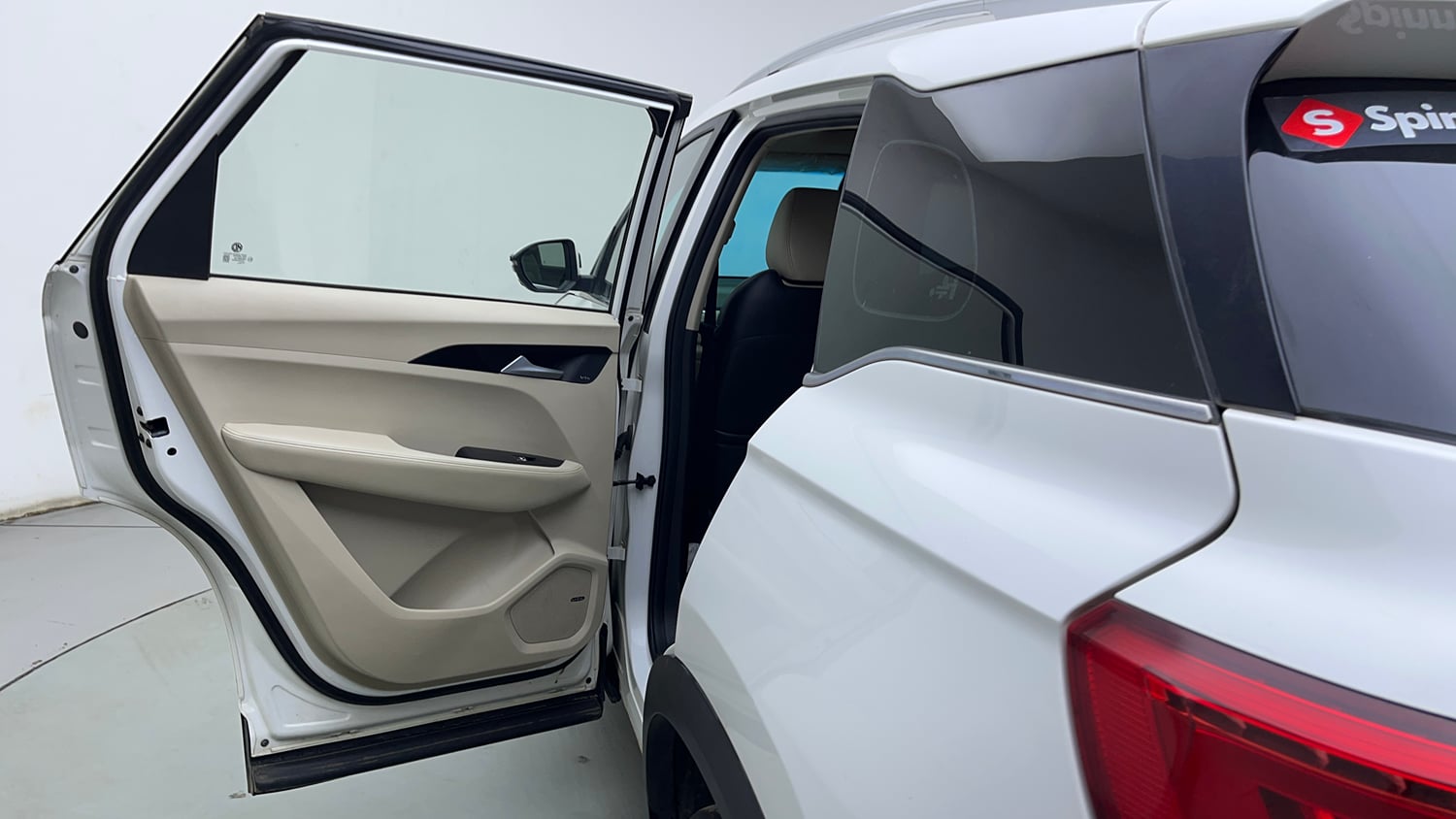 Used 2023 MG Motors Hector Sharp 1.5 Petrol CVT Petrol Automatic interior LEFT REAR DOOR OPEN VIEW