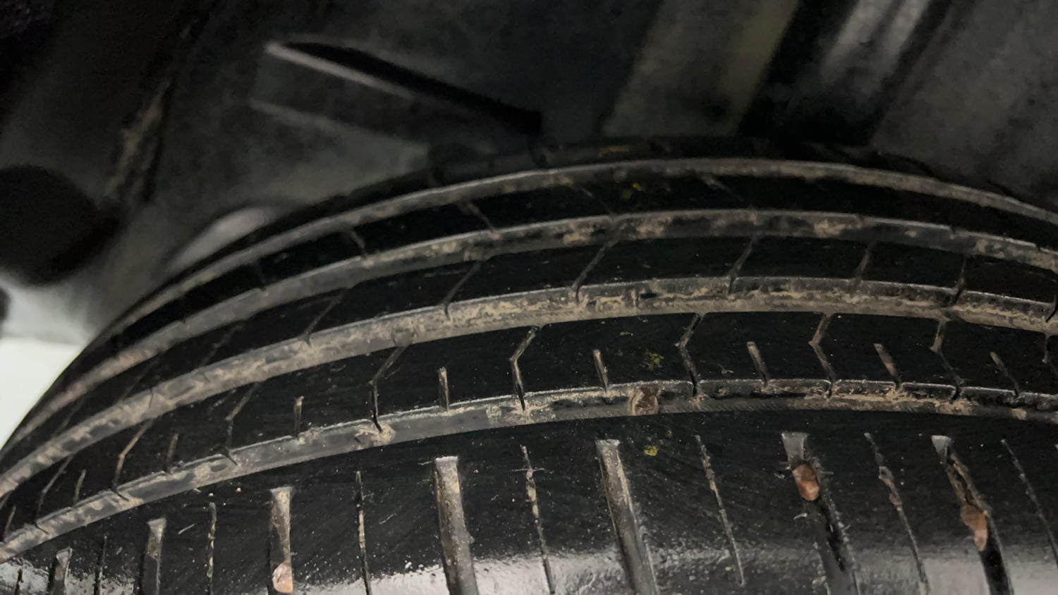 Used 2022 Tata Punch Creative Dual Tone Petrol Manual tyres RIGHT REAR TYRE TREAD VIEW