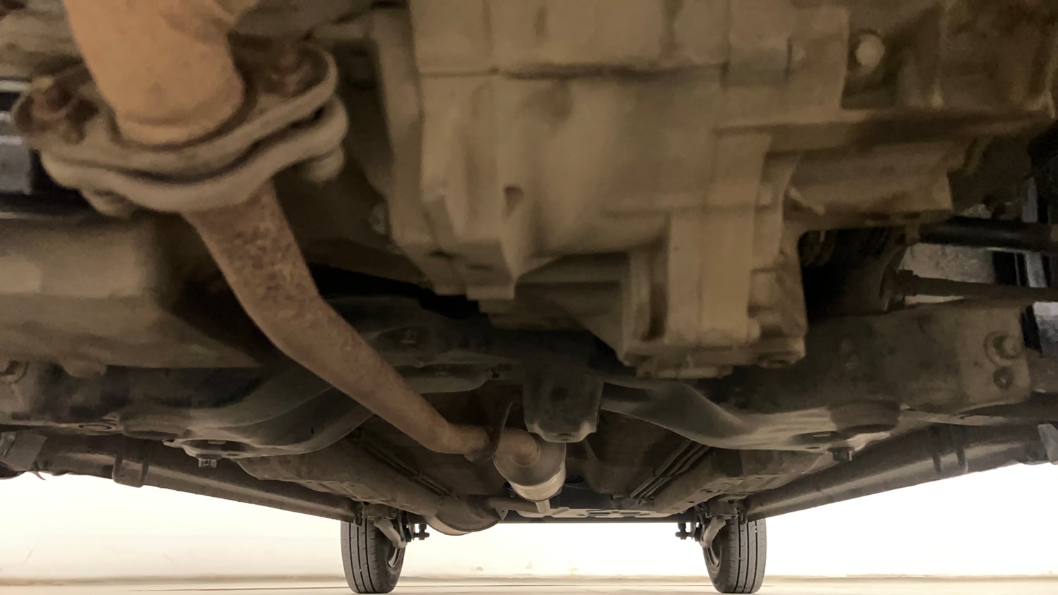 Used 2018 Maruti Suzuki Wagon R LXI CNG (O) Cng Manual extra FRONT LEFT UNDERBODY VIEW