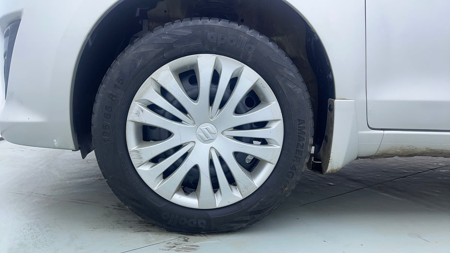 Used 2013 Maruti Suzuki Ertiga Vxi Petrol Manual tyres LEFT FRONT TYRE RIM VIEW
