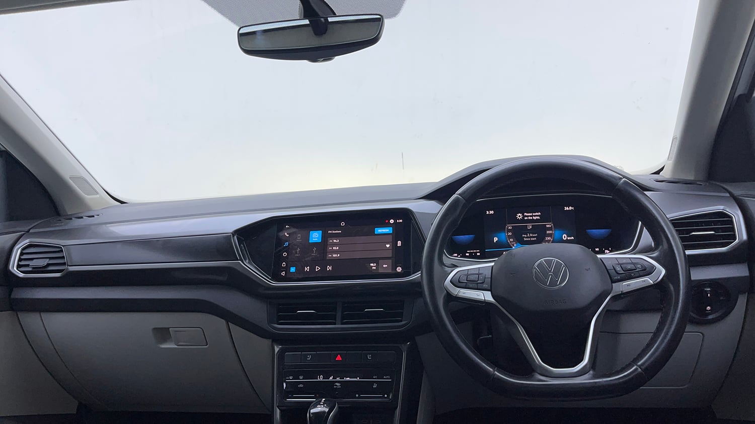 Used 2022 Volkswagen Taigun Topline 1.0 TSI AT Petrol Automatic interior DASHBOARD VIEW