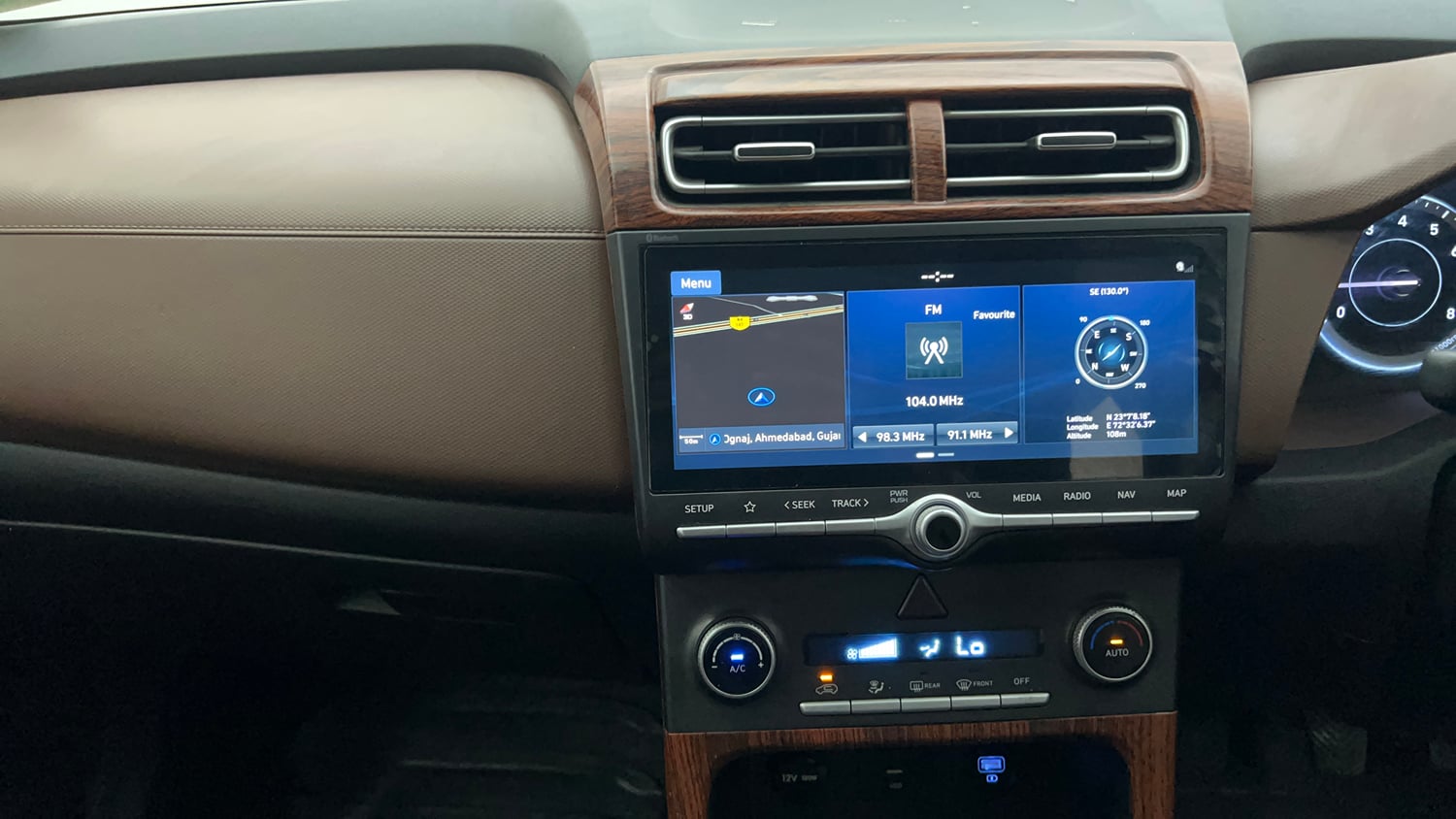 Used 2023 Hyundai Creta SX 1.5 Petrol Petrol Manual interior MUSIC SYSTEM & AC CONTROL VIEW