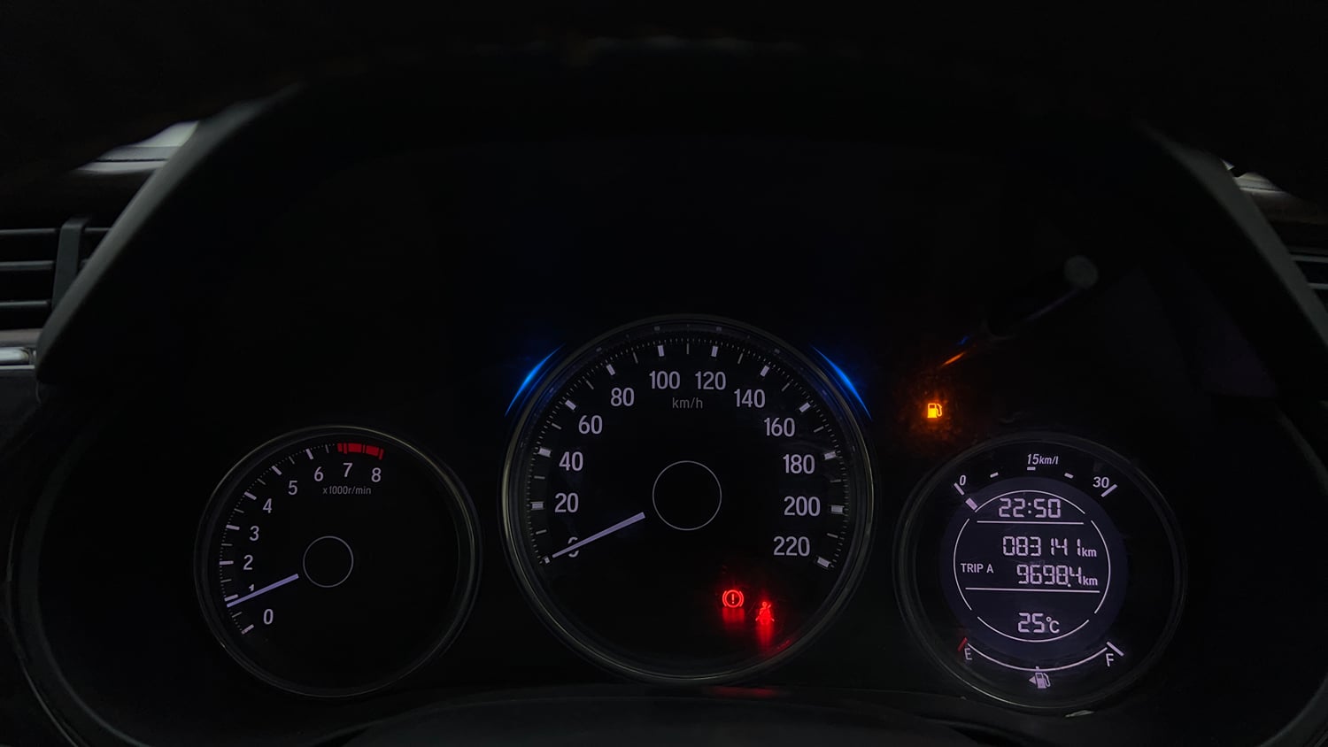 Used 2018 Honda City VX Petrol Petrol Manual interior CLUSTERMETER VIEW