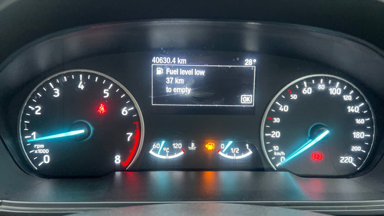 Used 2019 Ford EcoSport Titanium 1.5L Ti-VCT Petrol Manual interior CLUSTERMETER VIEW
